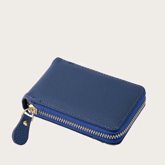 zip around 13-slot cardholder wallet vegan leather purse - Picture 3 of 4